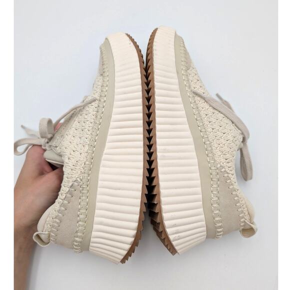 Dolce Vita Dolen Platform Sneakers Shoes Women's Sandstone Size US9 EU40 - Picture 6 of 11